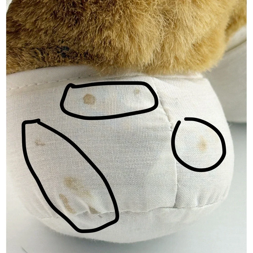 Vintage 1980's Jerry Elsner Nursing Care Plush Brown Bear Stuffed Animal Toy